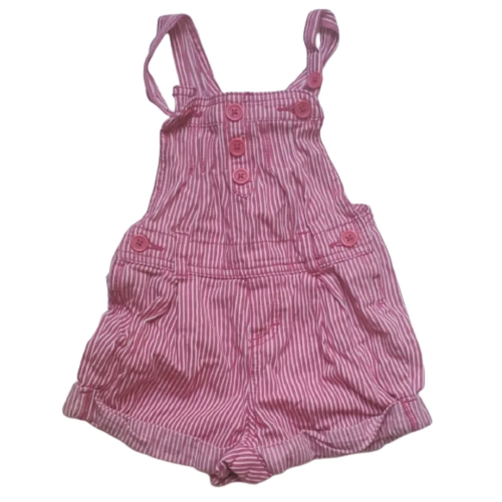 OshKosh B'gosh Striped Shorts Overalls-24M